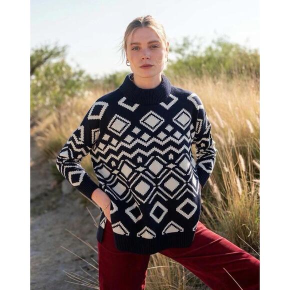 Mersea NWT‎ Women’s Sun Valley Fair Isle Fall Preppy Sweater Size OS